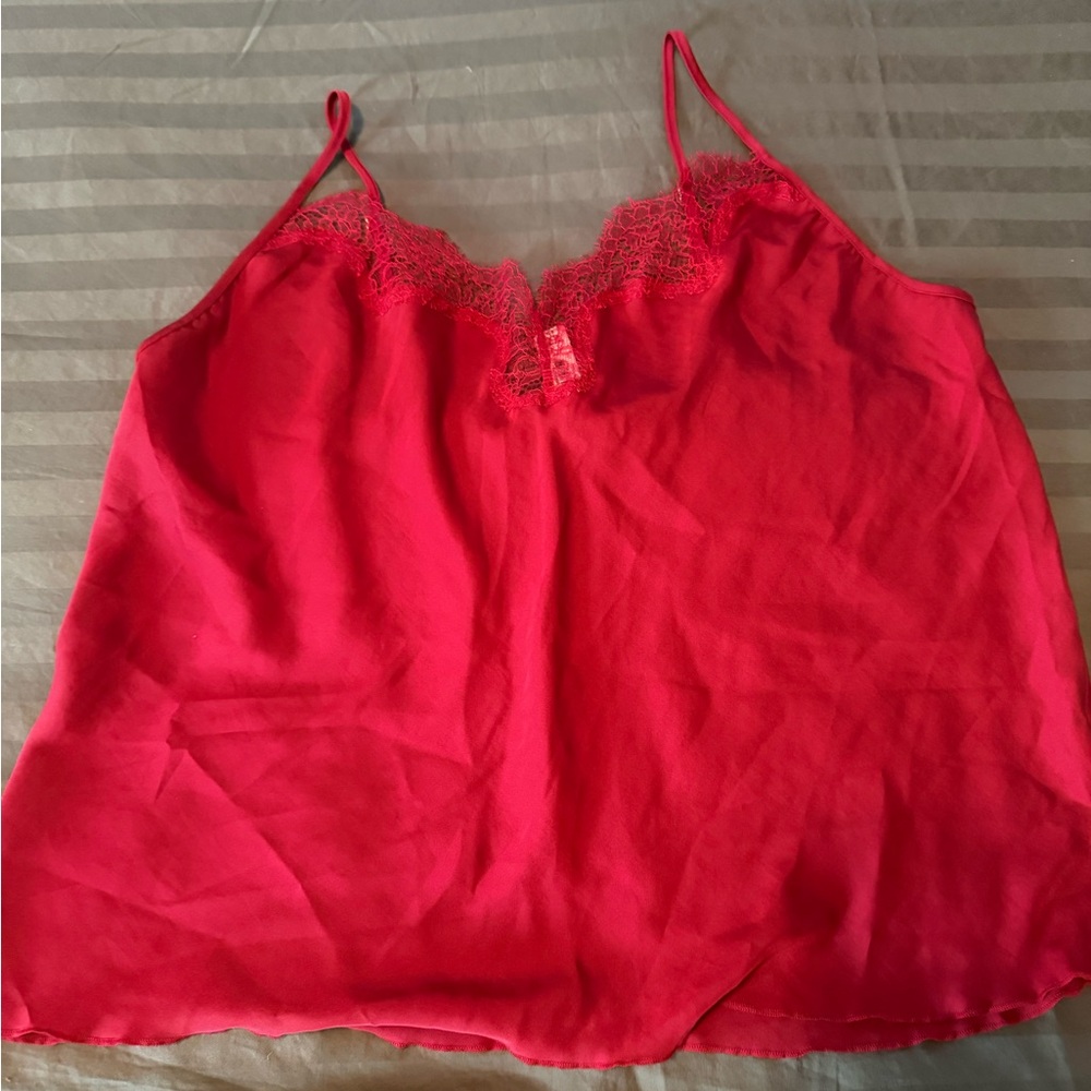 Victoria's Secret Vibrant Pink Lace Camisole